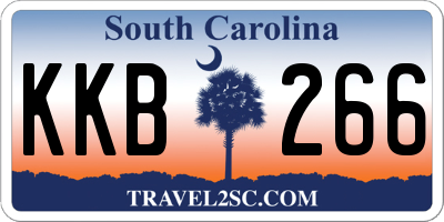 SC license plate KKB266