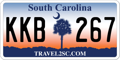 SC license plate KKB267