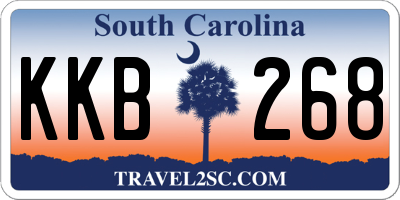 SC license plate KKB268