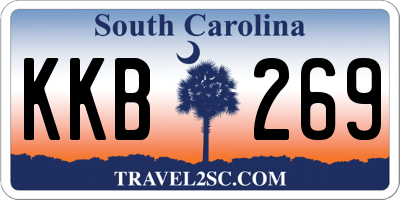 SC license plate KKB269