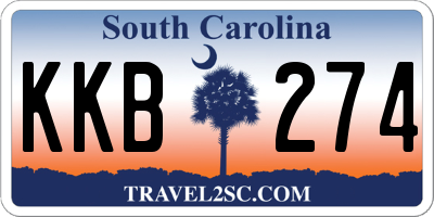 SC license plate KKB274