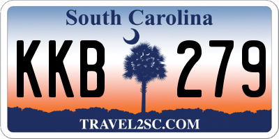 SC license plate KKB279