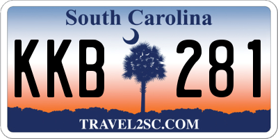 SC license plate KKB281