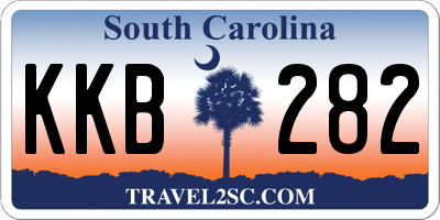 SC license plate KKB282