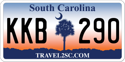 SC license plate KKB290