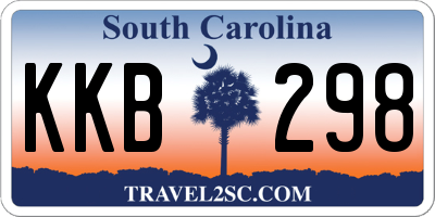 SC license plate KKB298
