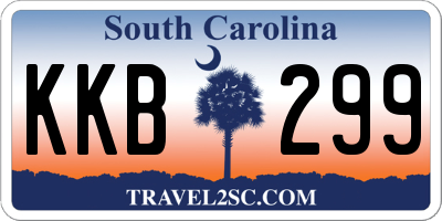 SC license plate KKB299