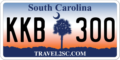 SC license plate KKB300