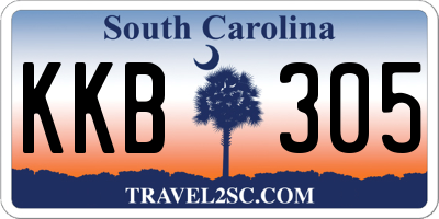 SC license plate KKB305