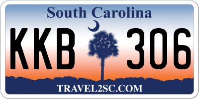 SC license plate KKB306