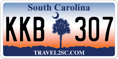 SC license plate KKB307