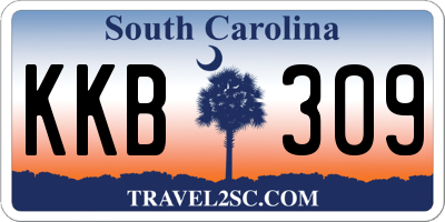 SC license plate KKB309