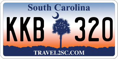 SC license plate KKB320