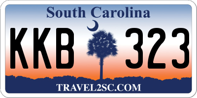 SC license plate KKB323