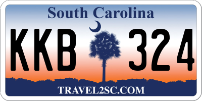 SC license plate KKB324