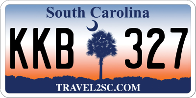 SC license plate KKB327