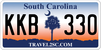 SC license plate KKB330