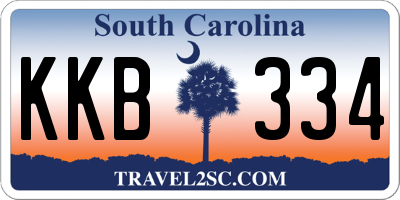 SC license plate KKB334