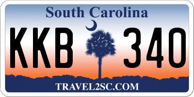SC license plate KKB340