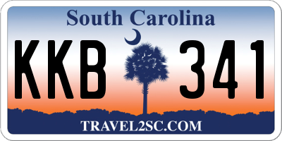 SC license plate KKB341