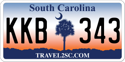 SC license plate KKB343