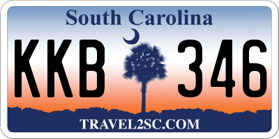 SC license plate KKB346