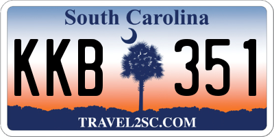 SC license plate KKB351