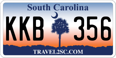 SC license plate KKB356