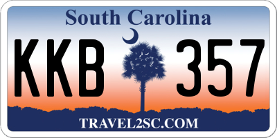 SC license plate KKB357
