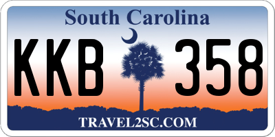 SC license plate KKB358