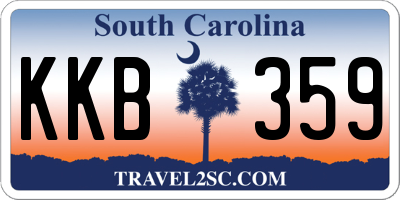 SC license plate KKB359
