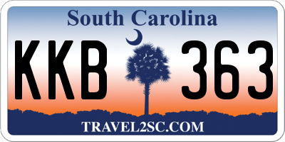 SC license plate KKB363