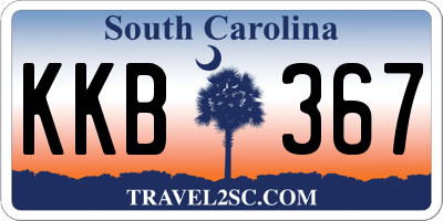 SC license plate KKB367