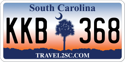 SC license plate KKB368