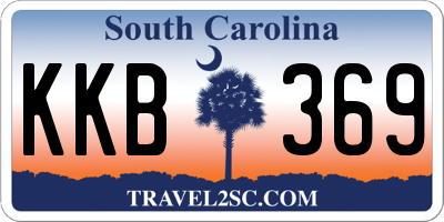 SC license plate KKB369