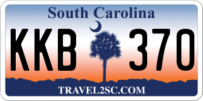 SC license plate KKB370