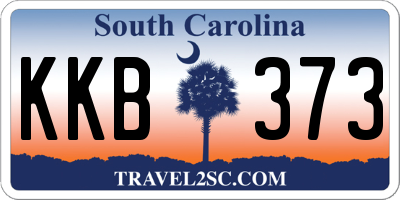 SC license plate KKB373