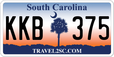 SC license plate KKB375