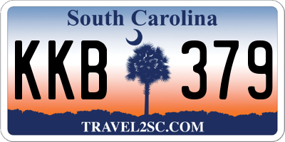 SC license plate KKB379
