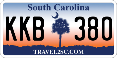 SC license plate KKB380