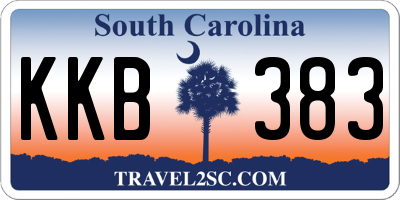 SC license plate KKB383