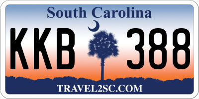 SC license plate KKB388