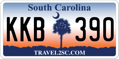 SC license plate KKB390