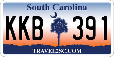 SC license plate KKB391