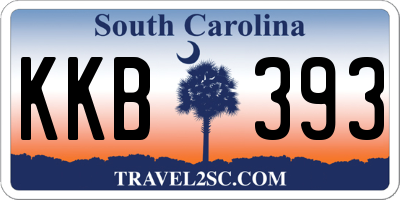 SC license plate KKB393
