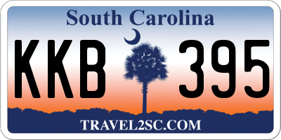 SC license plate KKB395