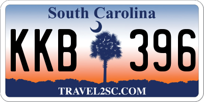 SC license plate KKB396