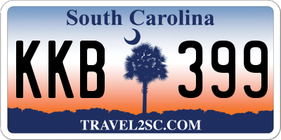 SC license plate KKB399