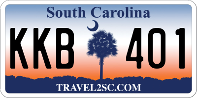 SC license plate KKB401