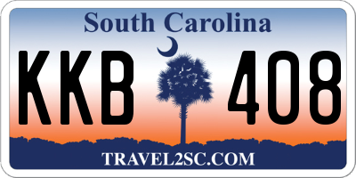 SC license plate KKB408